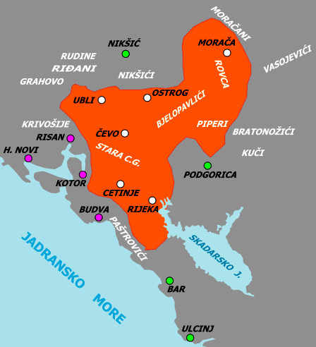  Crna Gora 1830 g/ vremenskalinija.me 